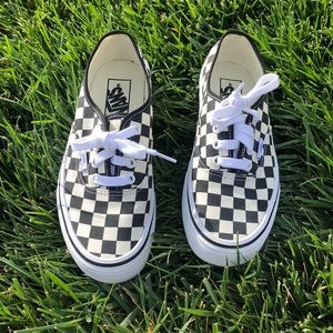 Vans checkered shoes size 7 womens